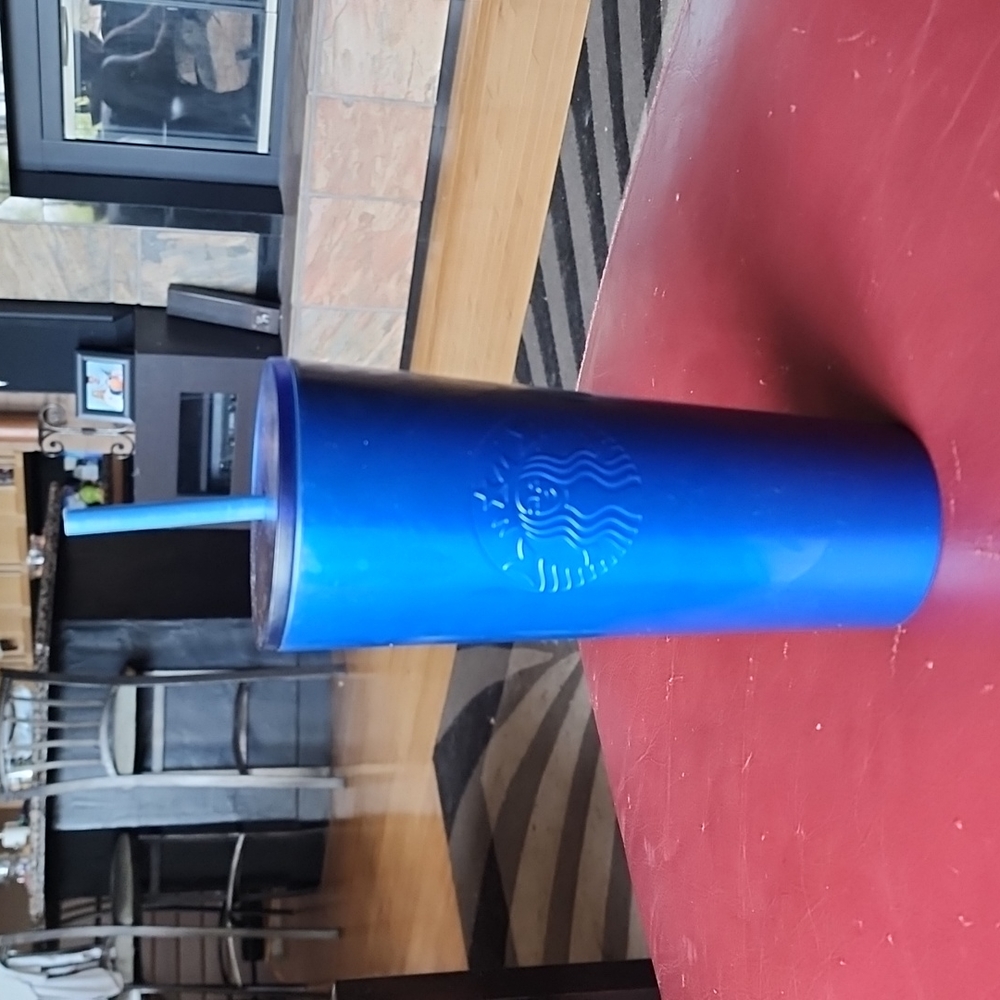 NWT Starbuck's: Insulated Metal Tumbler, Blue, 24oz